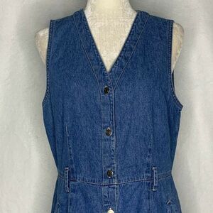 Vintage Gloria Vanderbilt Denim Dress M